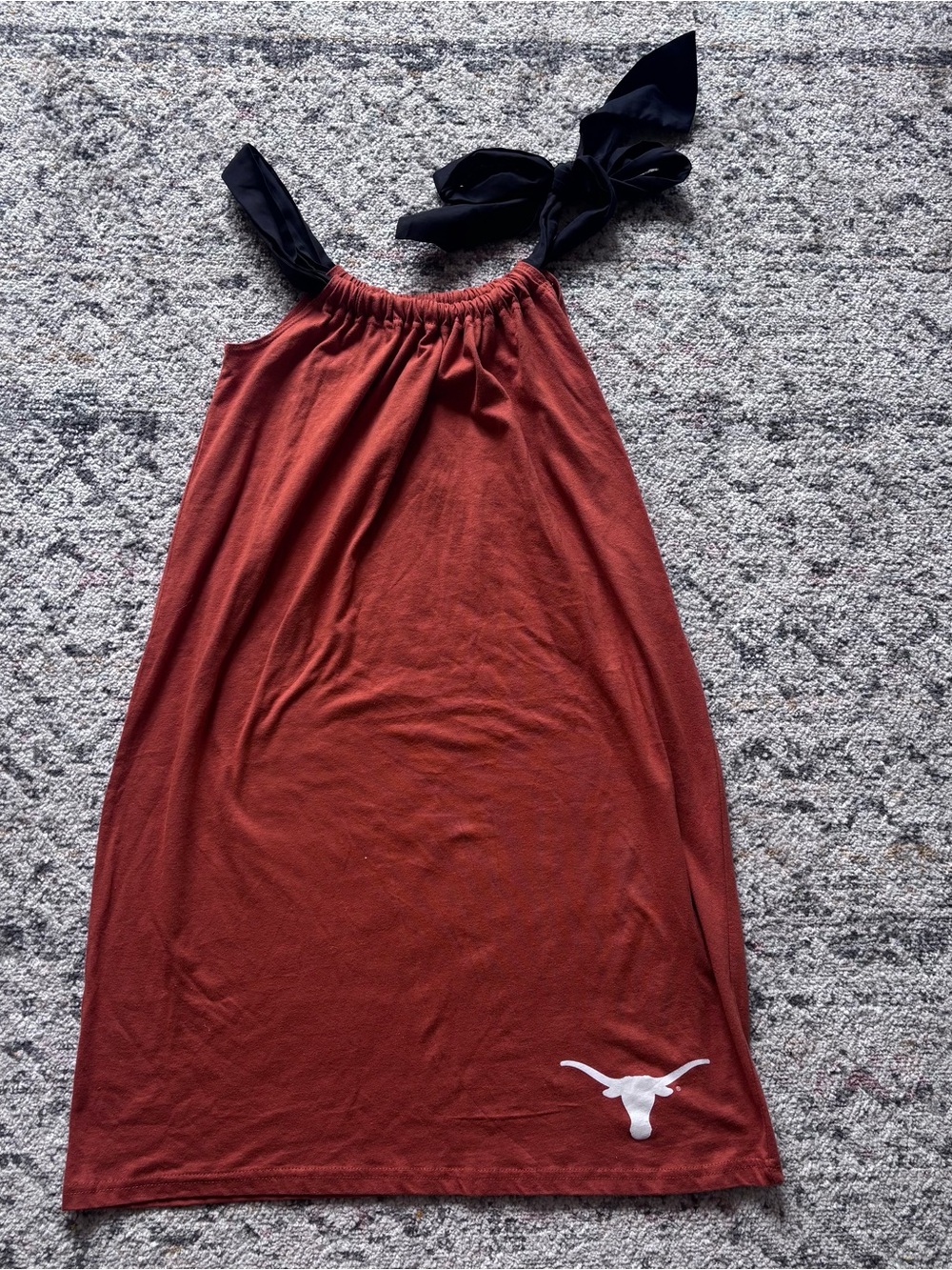 Texas Longhorns Rust Red Chemise with Black Tie-Straps